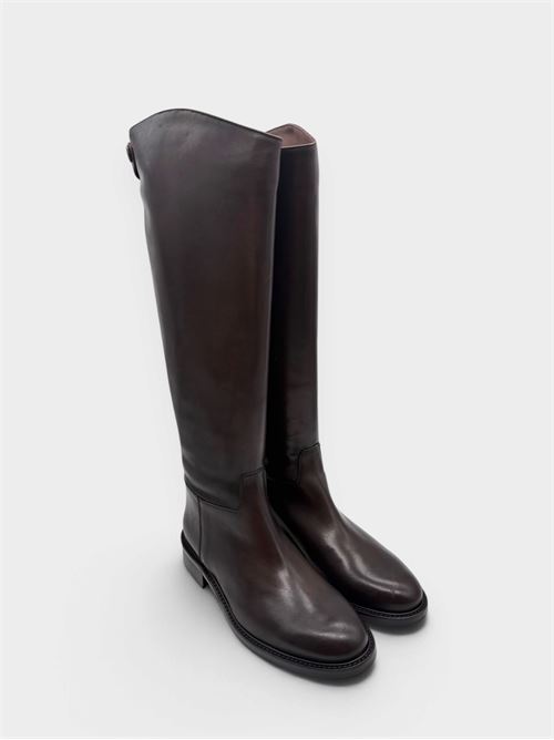 Stivale alto testa di moro con zip posteriore IL LACCIO | TW703CRUSTT.MORO
